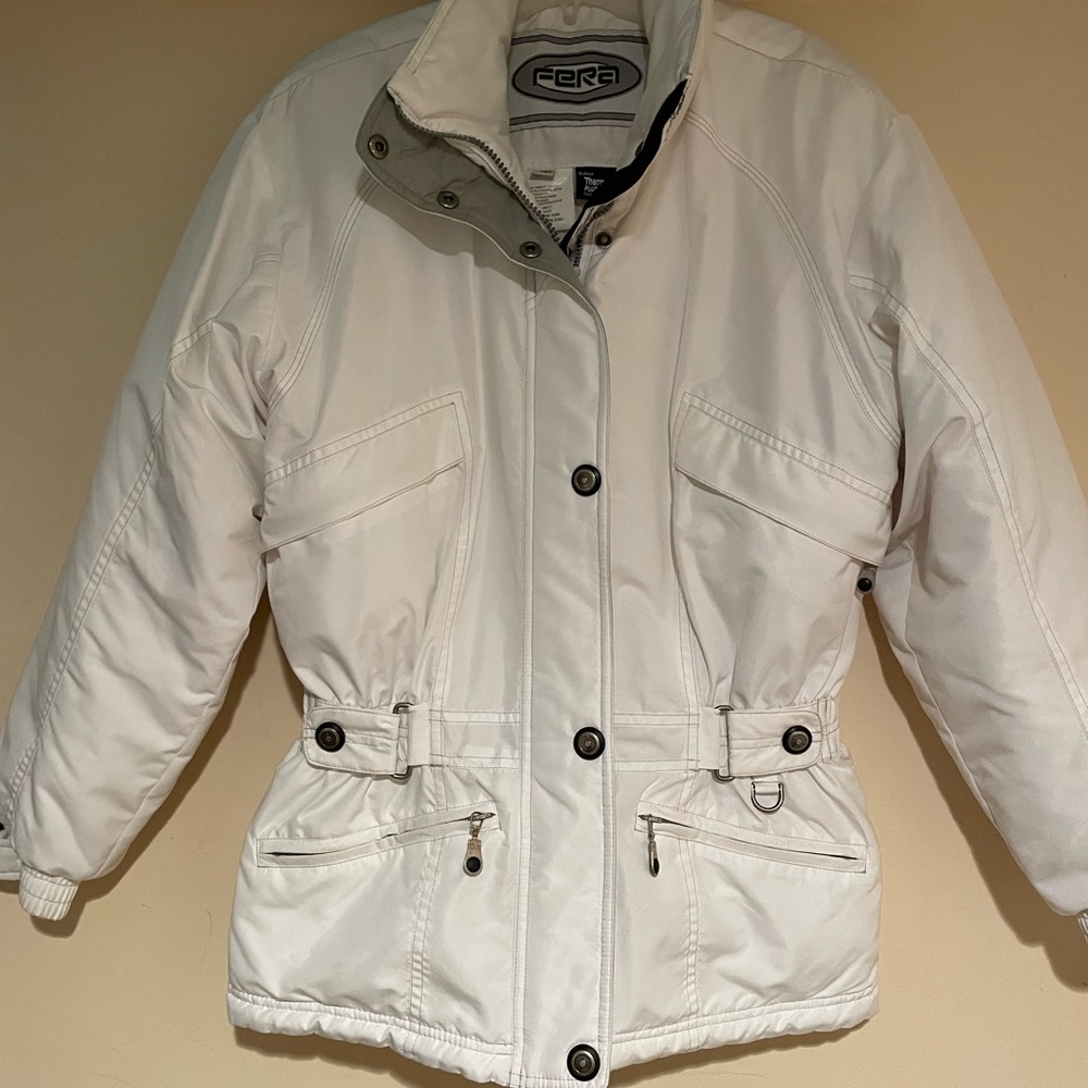 Fera ski jacket, size 8, gently used, white